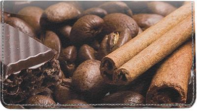 Chocolate Sin Leather Checkbook Cover