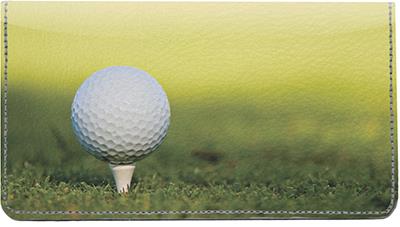 Pure Golf Leather Checkbook Cover