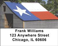 Texas Flags Address Labels