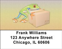 Whimsical Frogs Address Labels